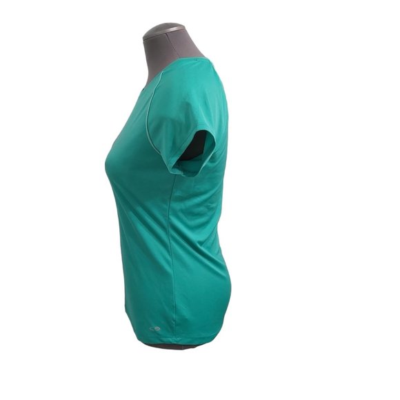 Champion C9 Brand Semi Fitted Active Wear Women Size Medium Green Short Sleeve - Picture 4 of 11